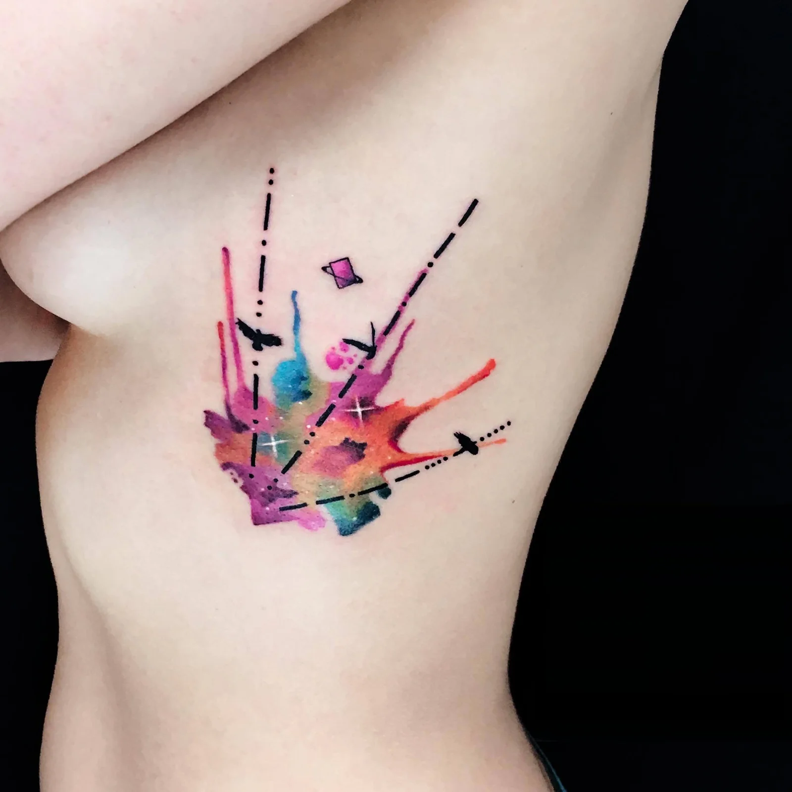Family Watercolor Tattoo