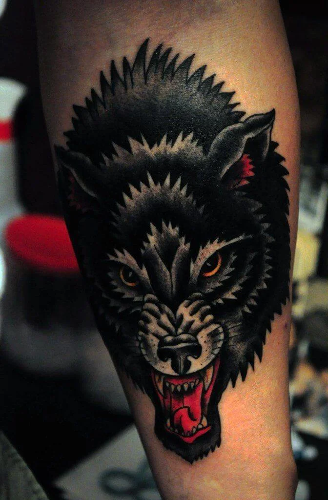 Black Wolf Tattoo