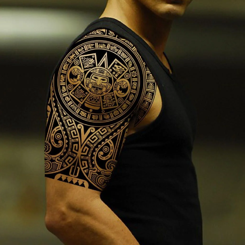Aztec Tribal Tattoo
