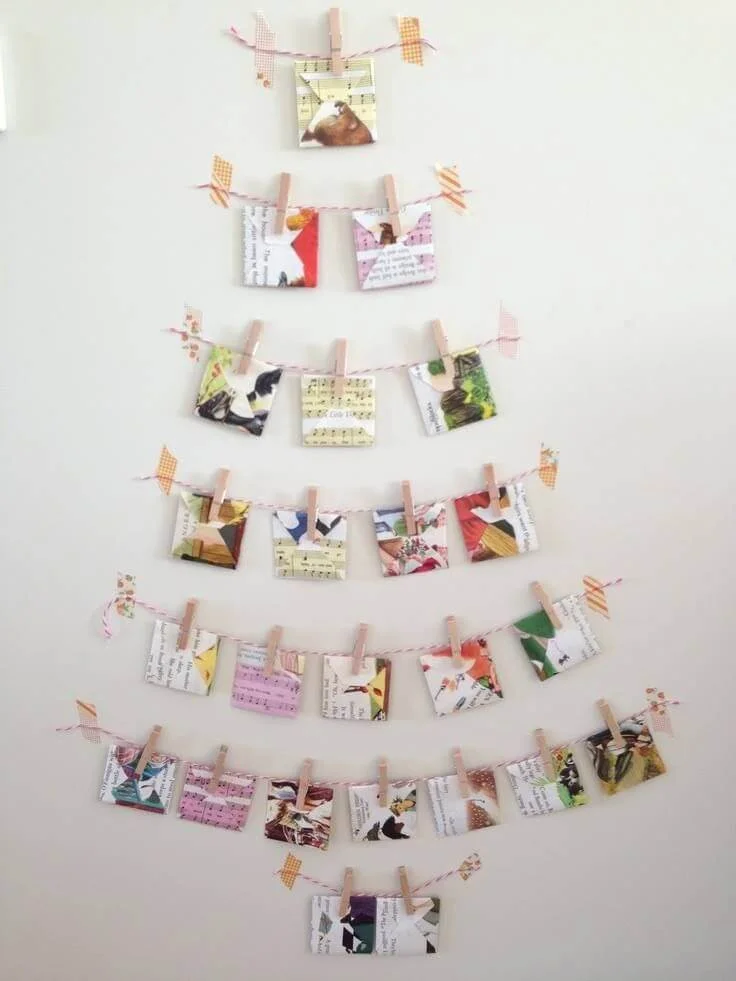 Christmas Cards Creative Wall Tree