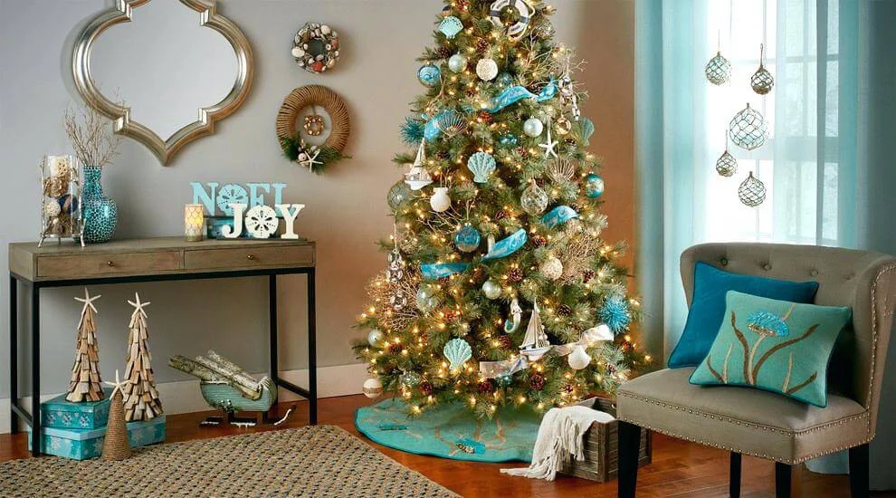 Coastal Blue Living Room Decor