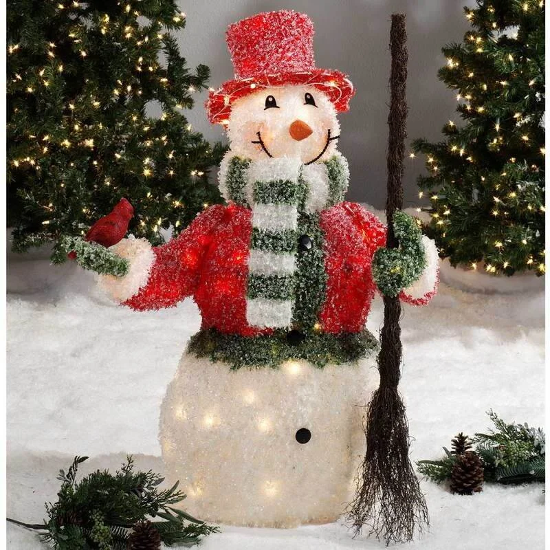 Cute Snowman Christmas Ice Decor