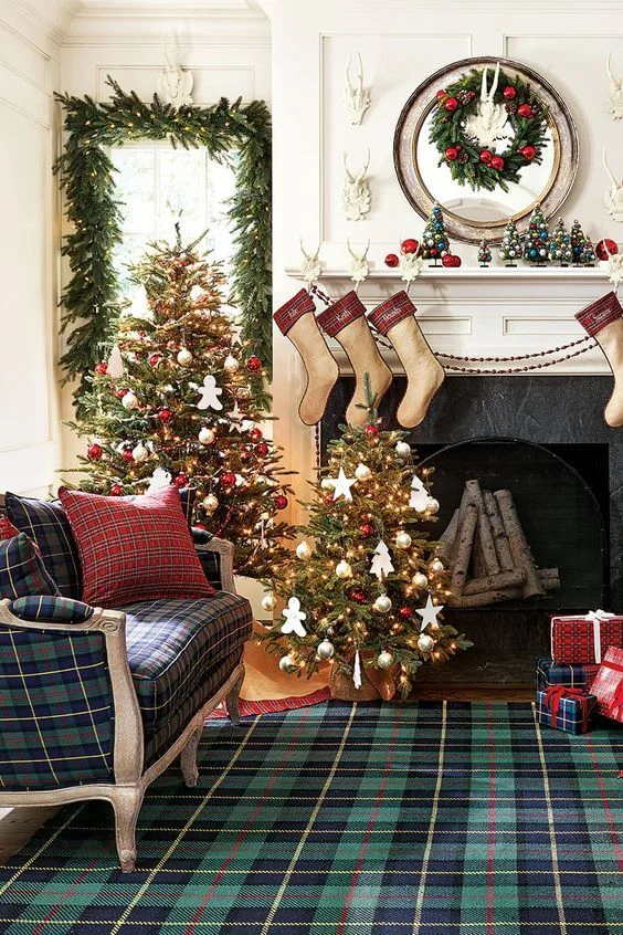 Plaid Furnishings Christmas Decor