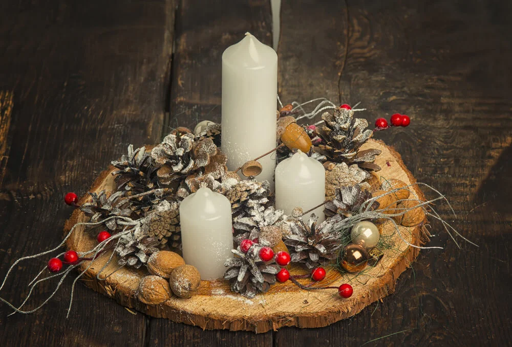 Rustic Farmhouse Christmas Centerpiece