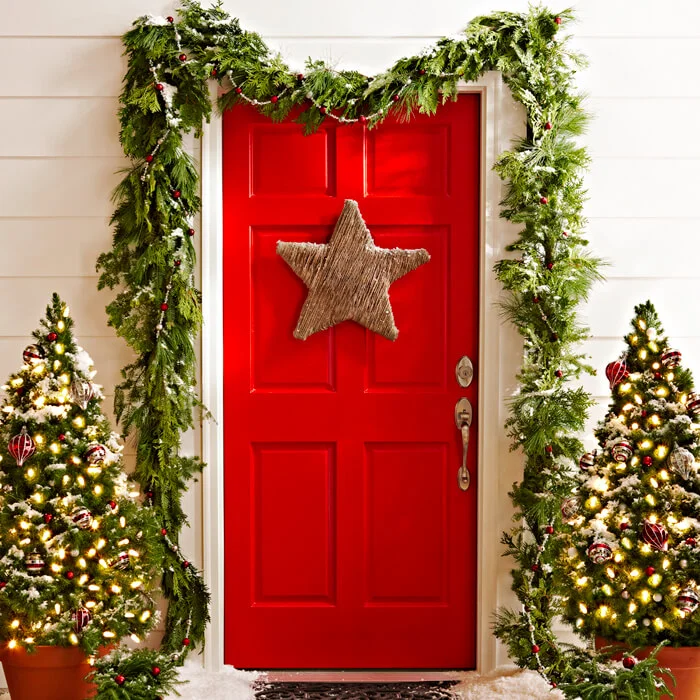 Simple Natural Garland Christmas Decor