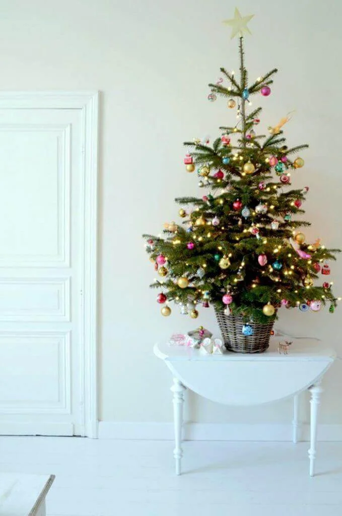 Tiny Table Topped Christmas Tree