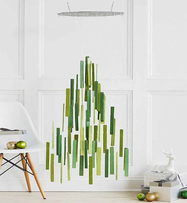 Unconventional Hanging Christmas Tree