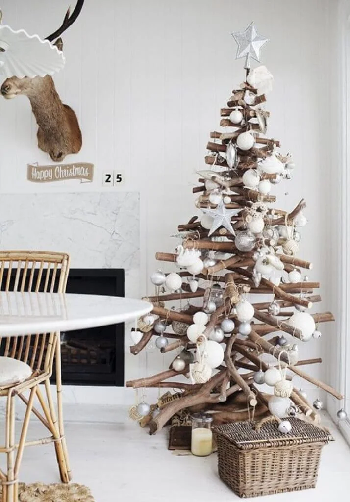 Unique Silver White Christmas Tree