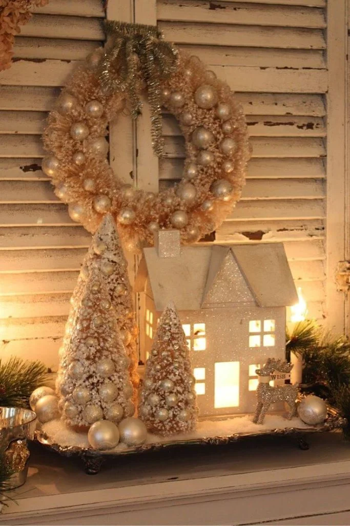 Vintage Christmas Balls Window Decoration