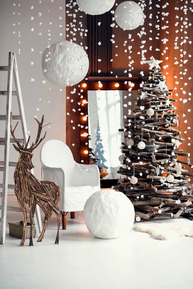 Wooden Tree Vintage Christmas Decor