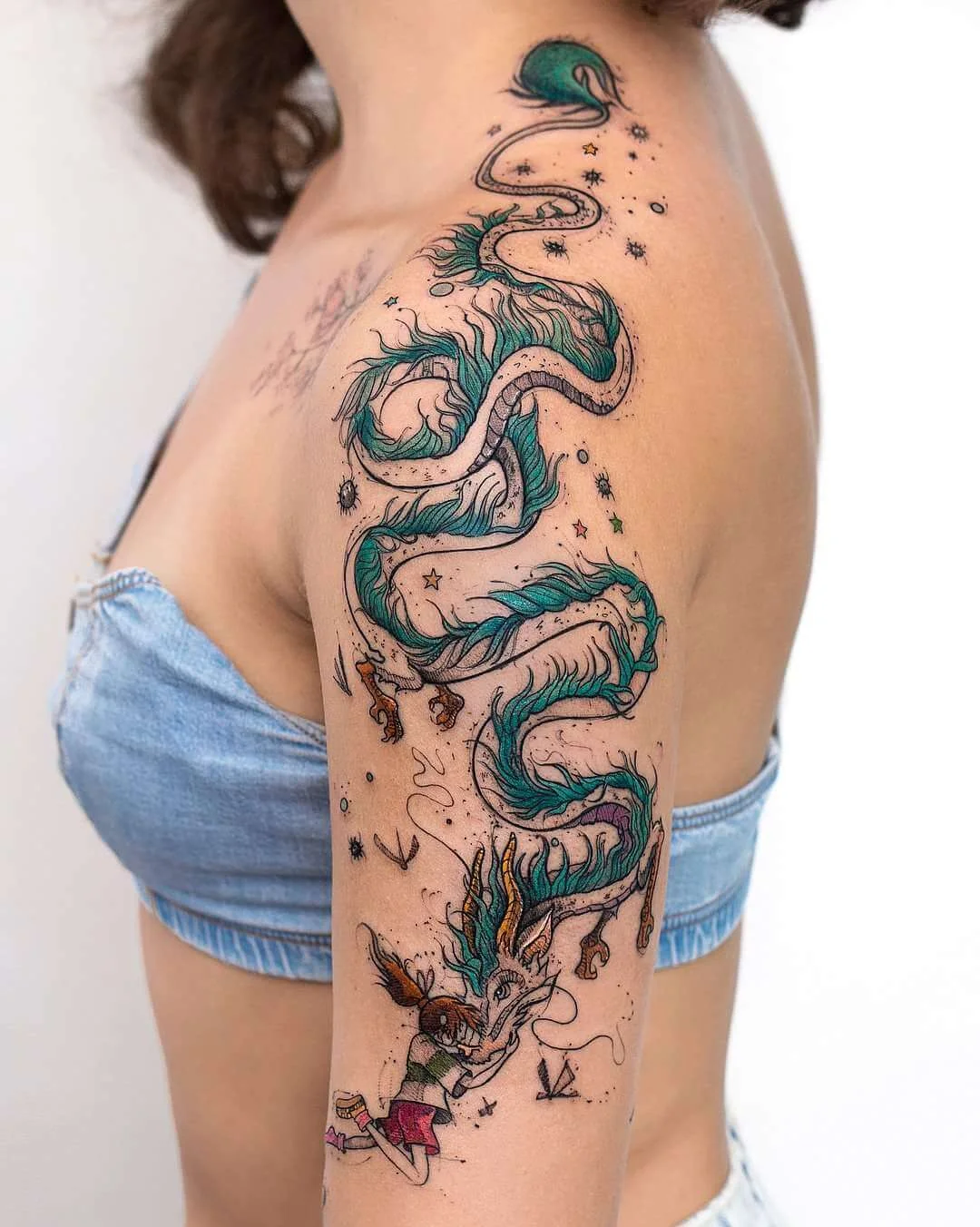 Shoulder Dragon Tattoo