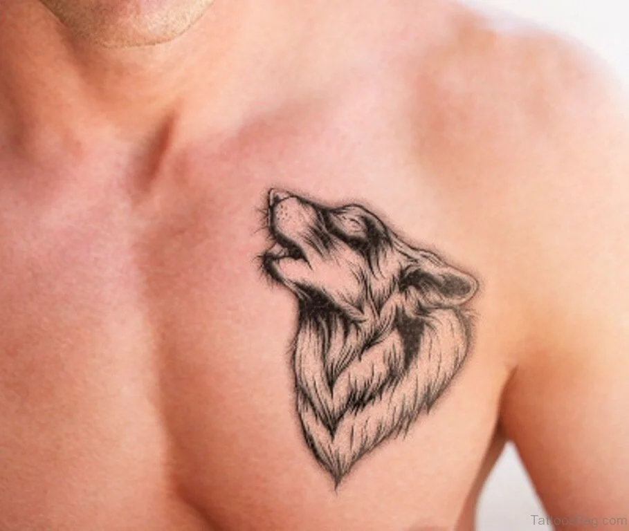 Simple Wolf Tattoo