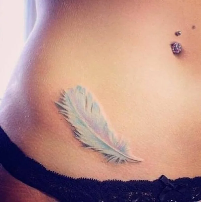 White Inks Small Tattoo