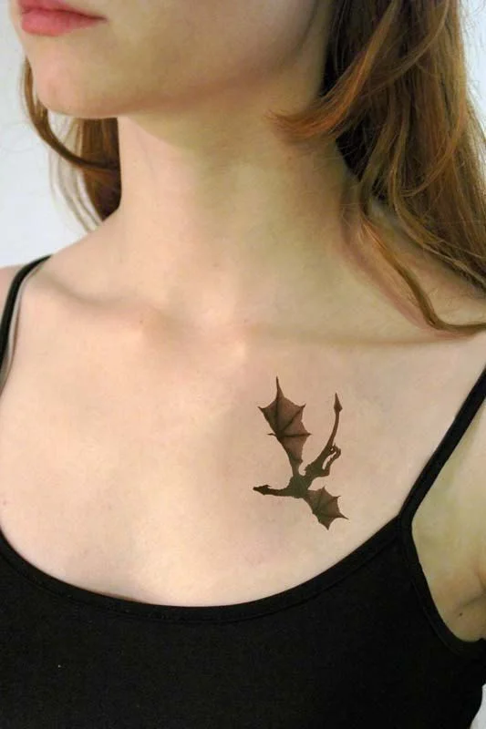 Minimalist Dragon Tattoo