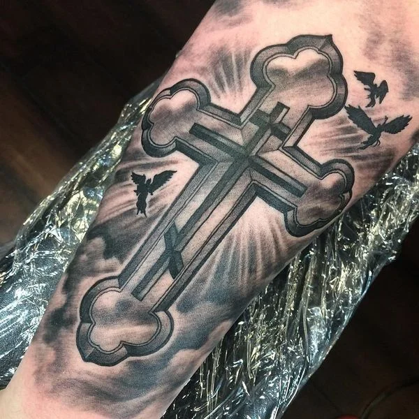 Orthodox Cross Tattoo