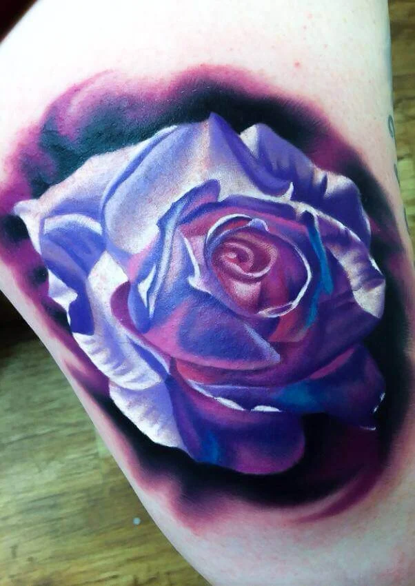 Purple Rose Tattoo