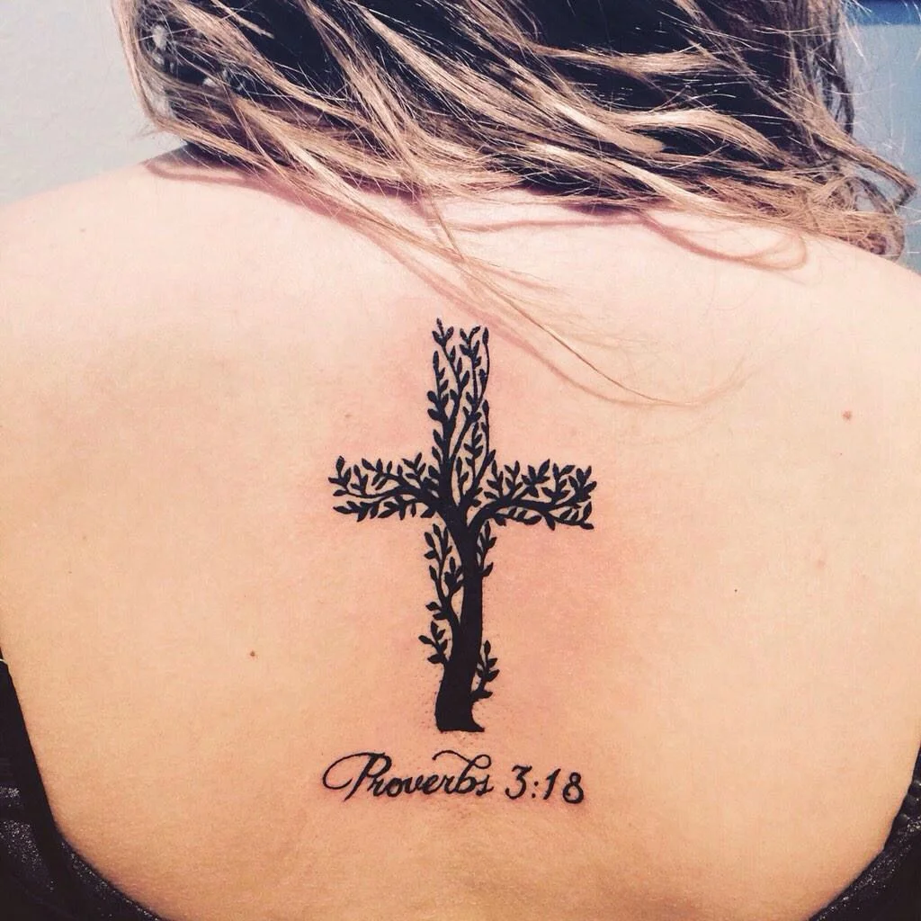 Tree Cross Tattoo