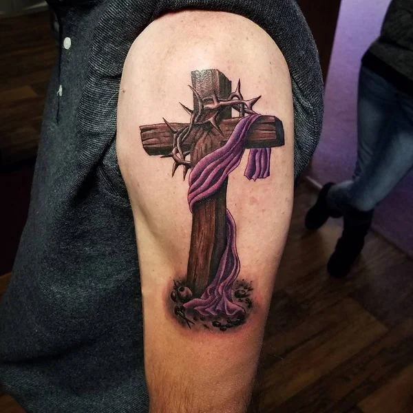 Rugged cross Tattoo