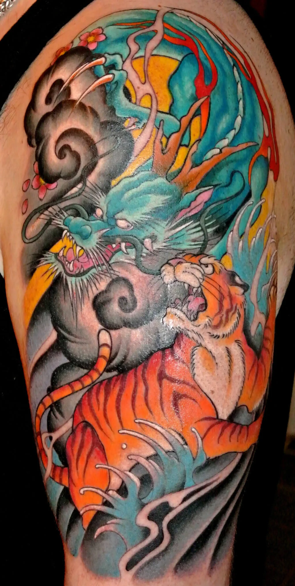 Tiger And Dragon Tattoo