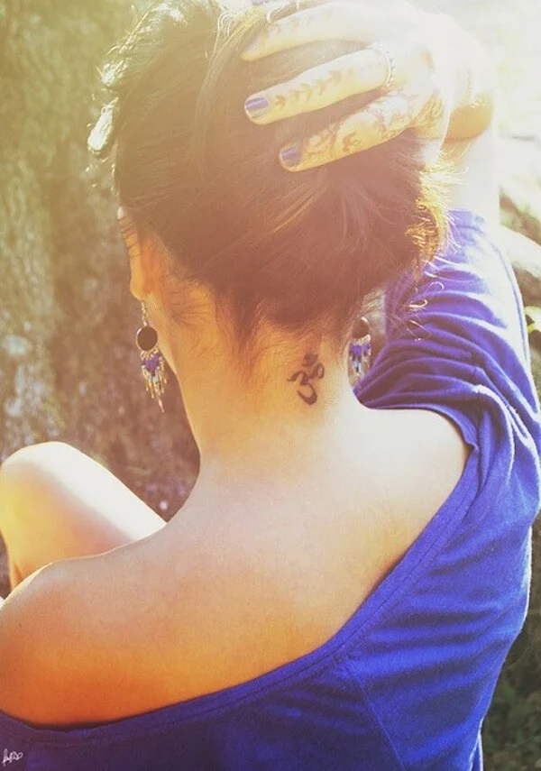 Small Neck Tattoo