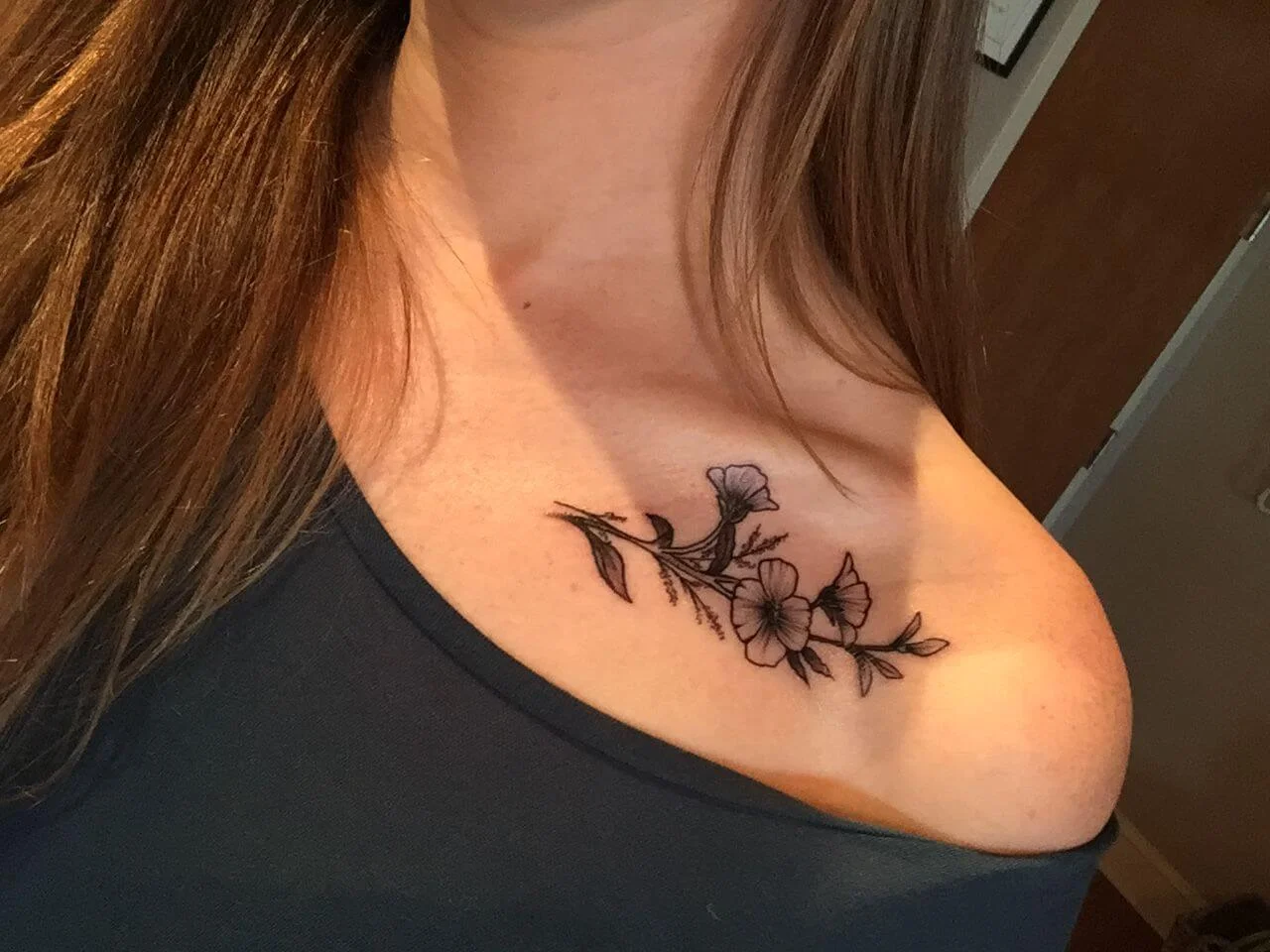 Small Collar Bones Tattoo