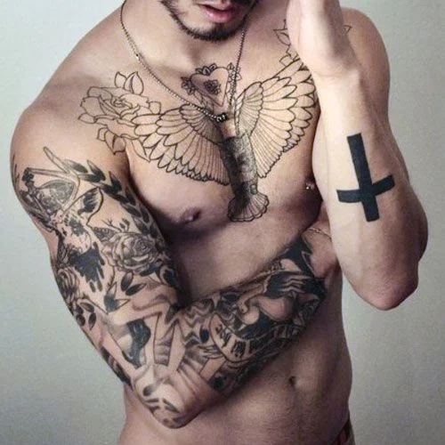 Forearm Cross Tattoo
