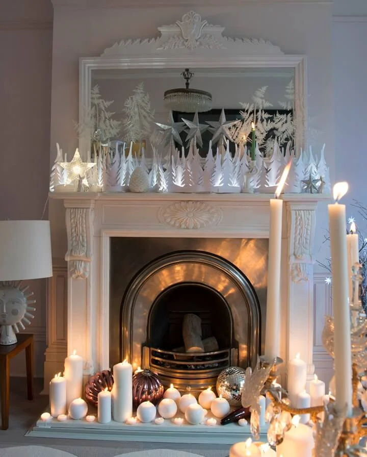 Christmas Magical Forest Mantel Decor