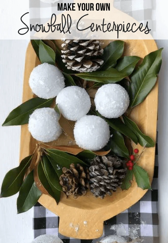 DIY Winter Christmas Centerpieces