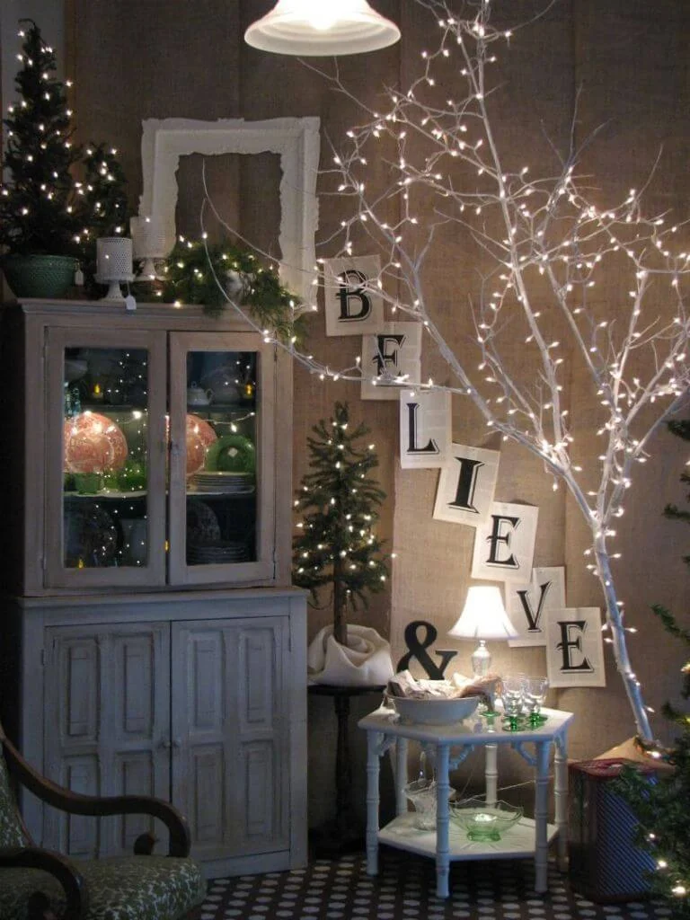 Eclectic Christmas Sign Room Decor