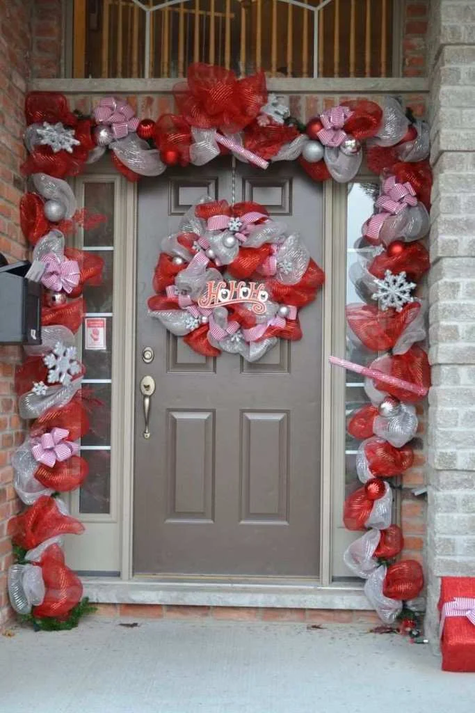 Front Door Deco Mesh Decoration