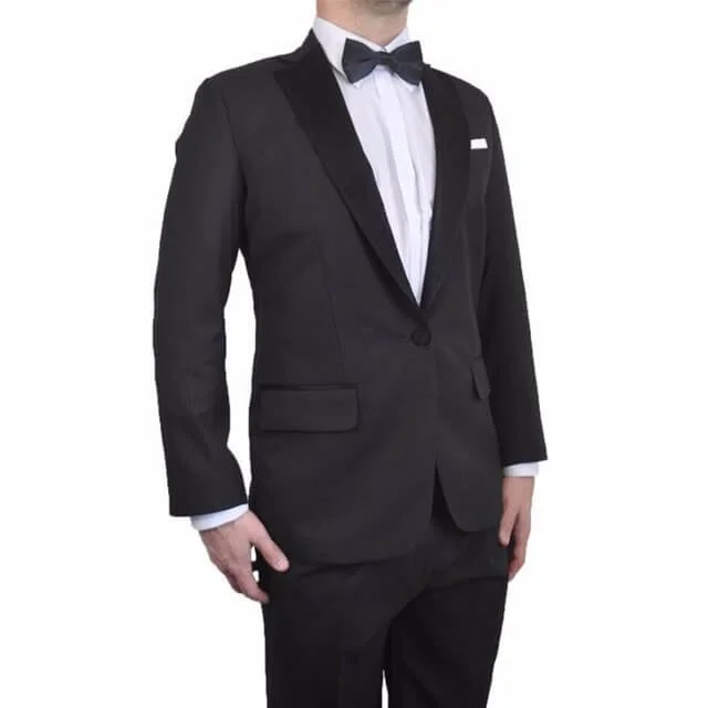 Groom In Black Wedding Tuxedo