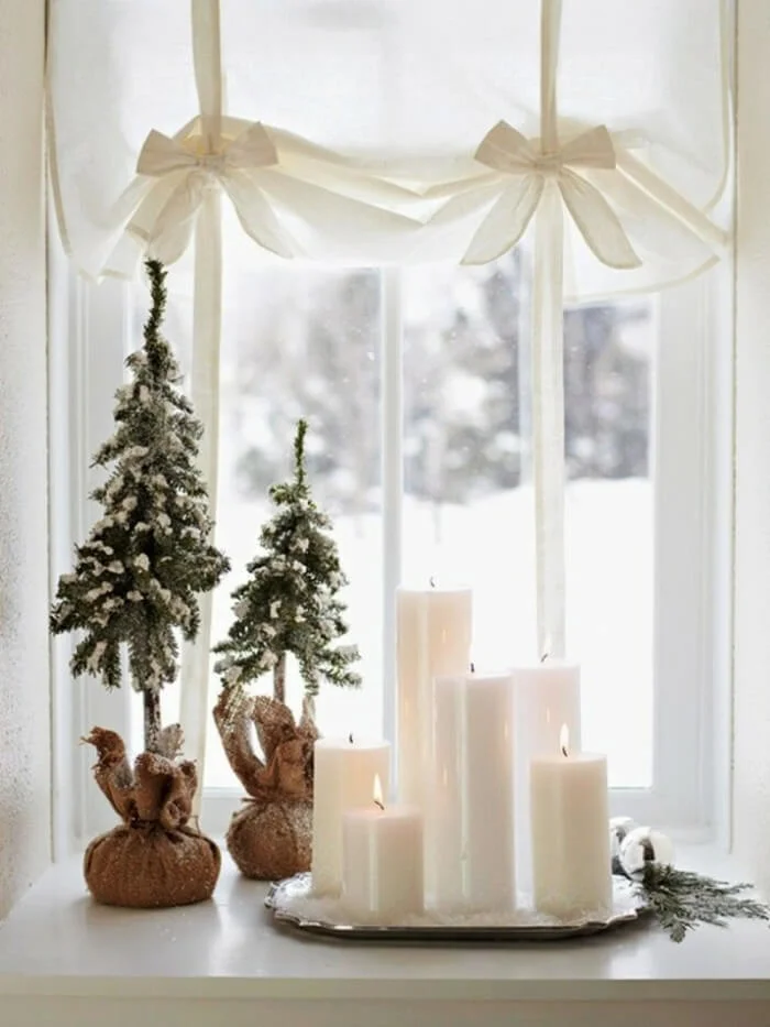 Scandinavian Candles Window Decoration