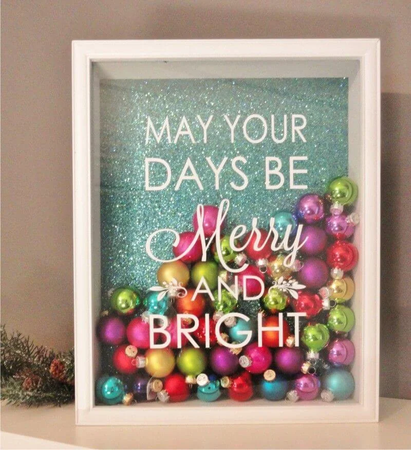 Shadow Box Christmas Ornaments Decoration