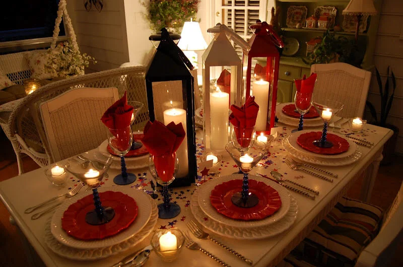 Stunning Christmas Lantern Centerpiece