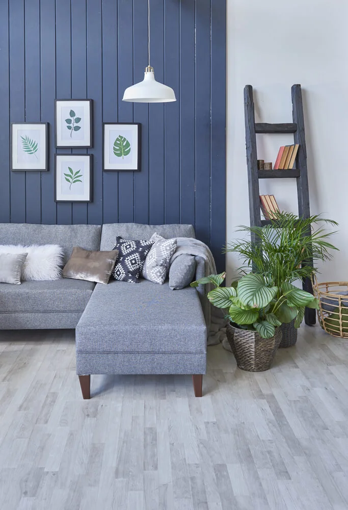 Blue Tones Modern Living Room