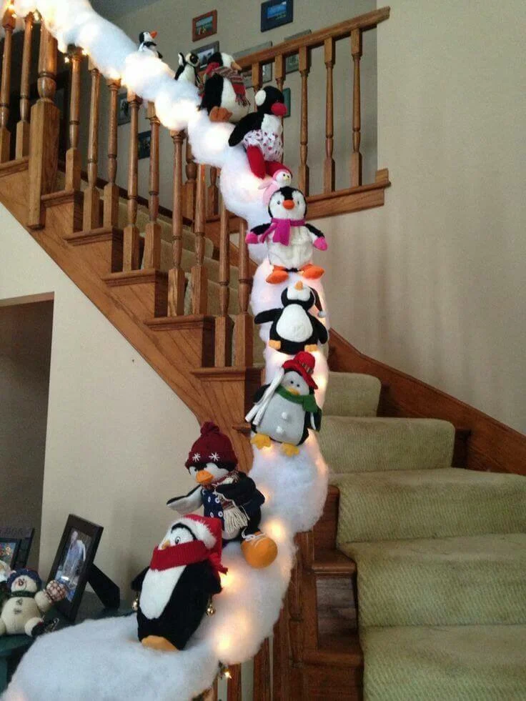 Creative Staircase Christmas Decoration