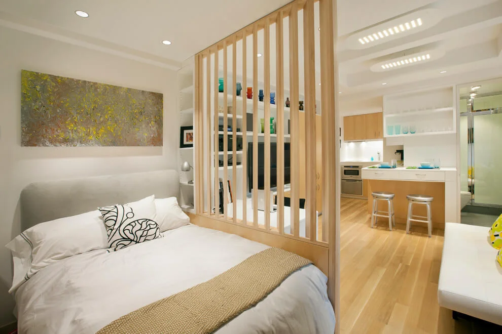 Open Plan Small Bedroom Design