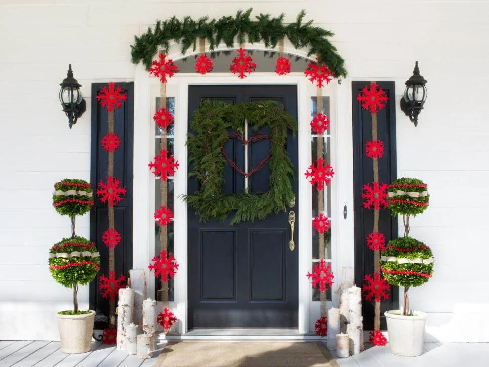 Square Wreath Front Door Decor