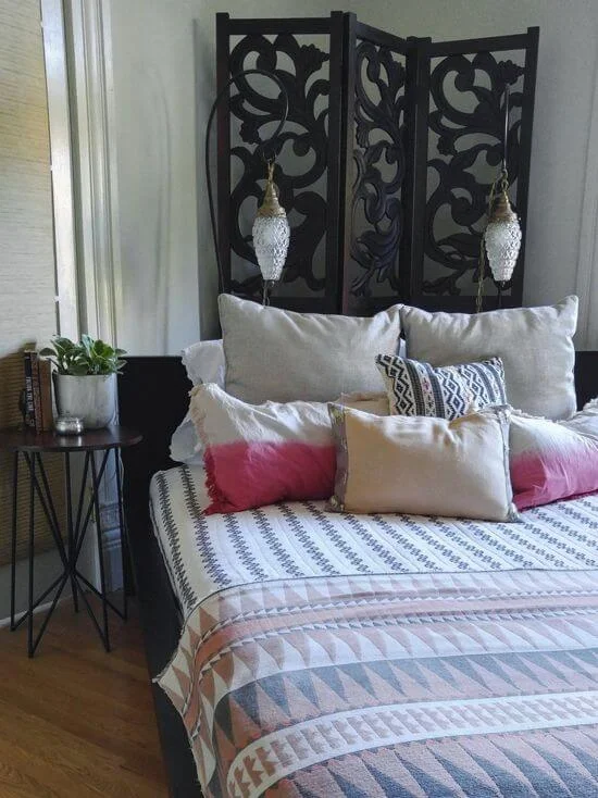 Victorian Screen Headboard Eclectic Design