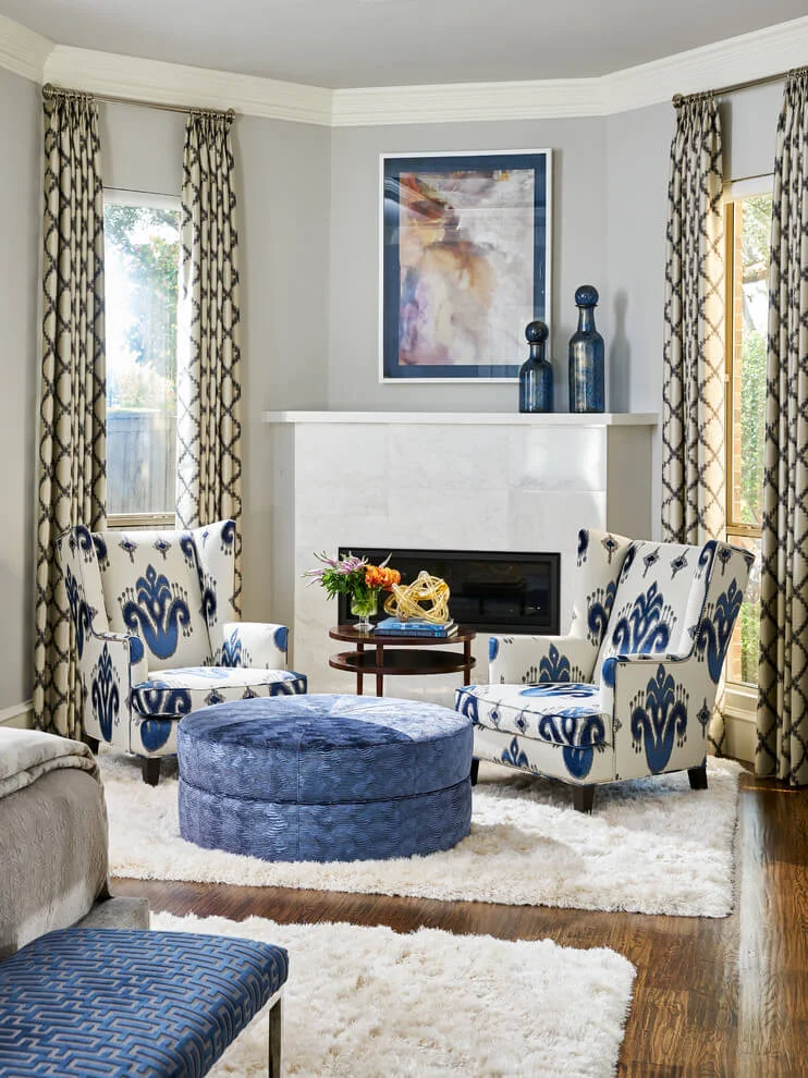Corner Fireplace Traditional Bedroom Decor