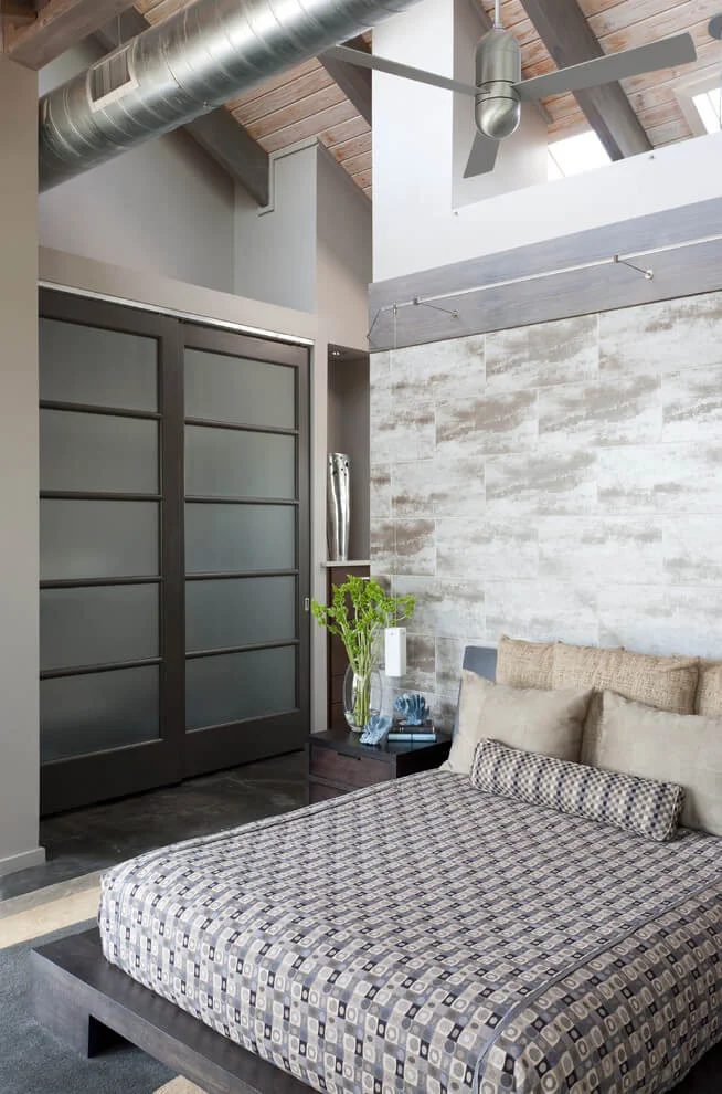 Exposed Ceiling Beams Bedroom Decor
