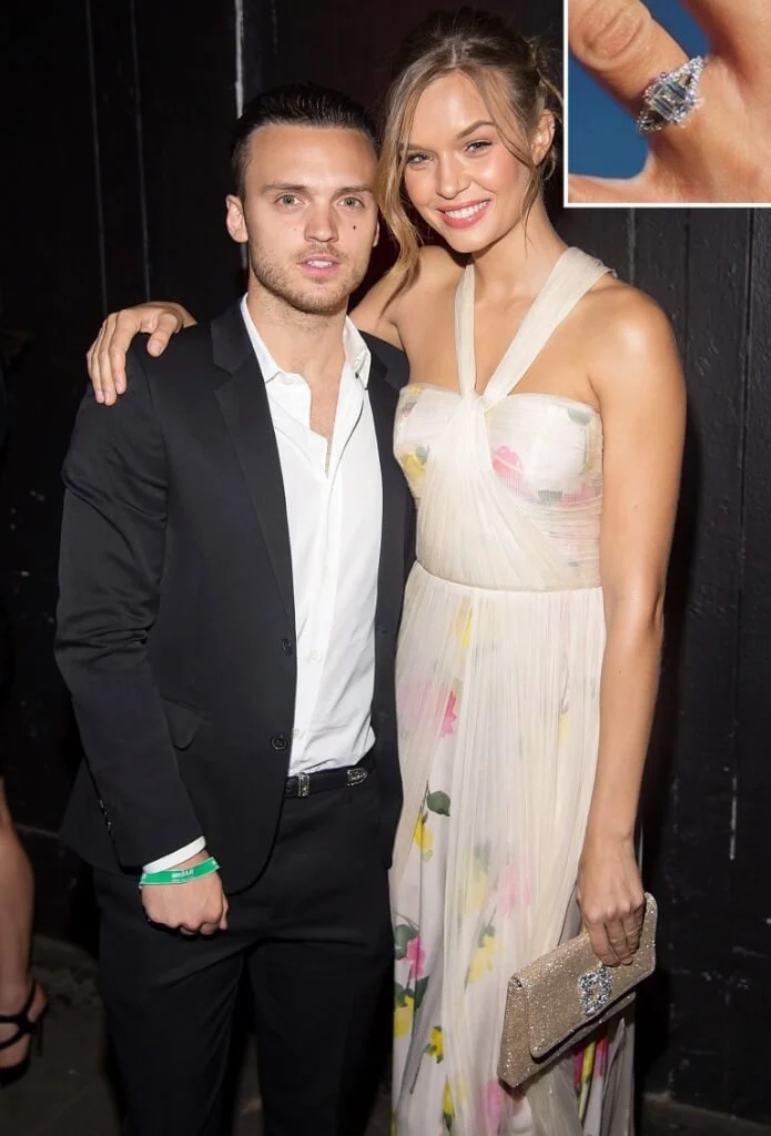 Josephine Skriver and Alex DeLeon Diamond Ring
