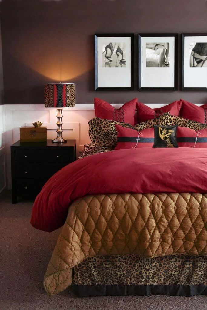 Red Details Valentines Day Bedroom Decor