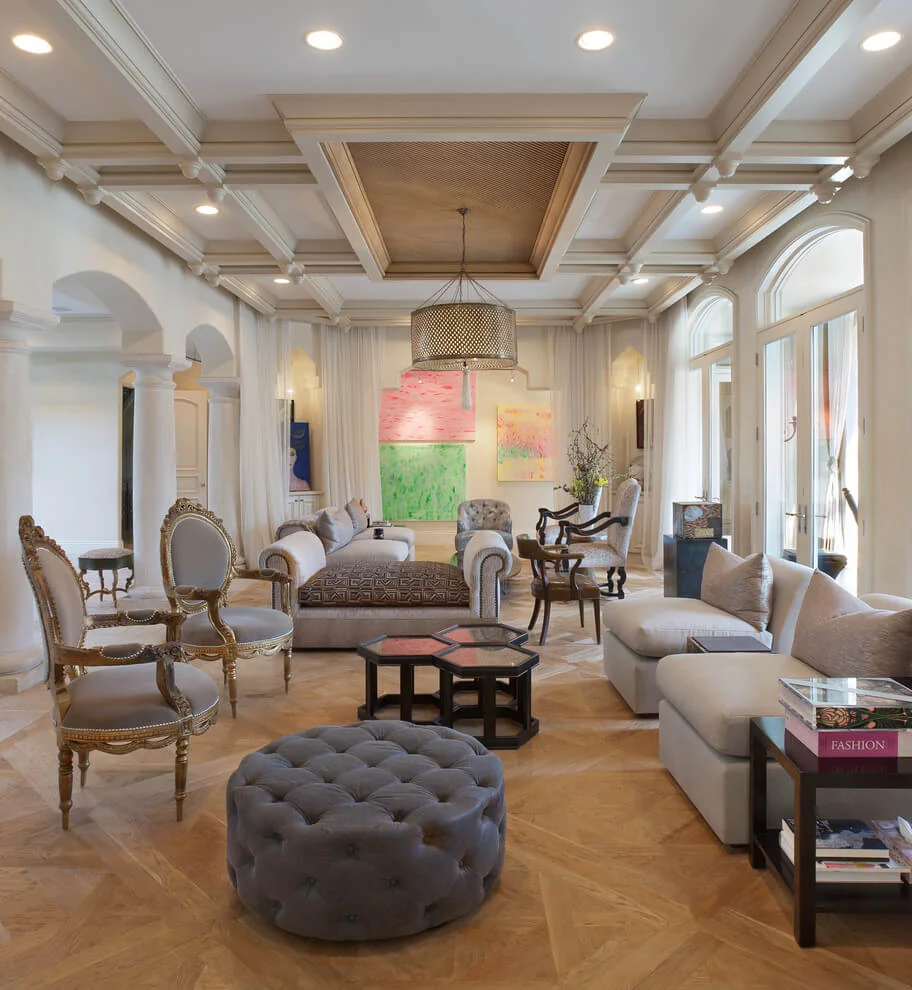 Soft Colors And Ornate Furnishings
