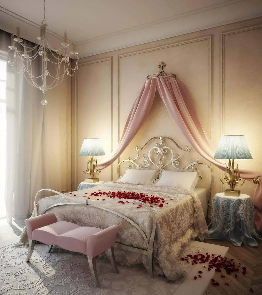 Soft Romantic Bedroom Lighting For Valentines Day