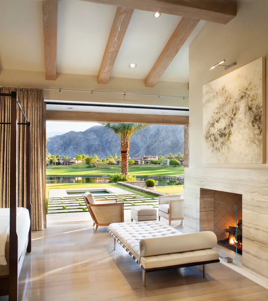 Warm And Open Mediterranean Bedroom