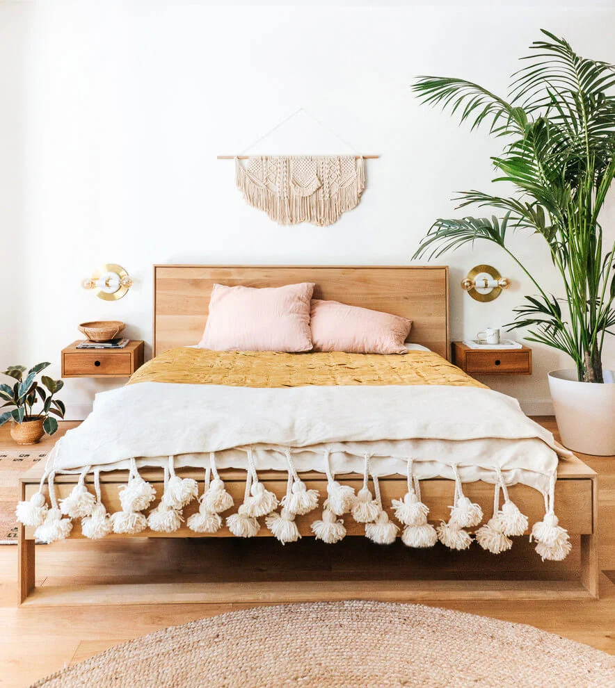Warm Brown Coastal Bedroom Decor