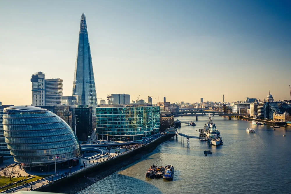 Aerial View Of Thames London