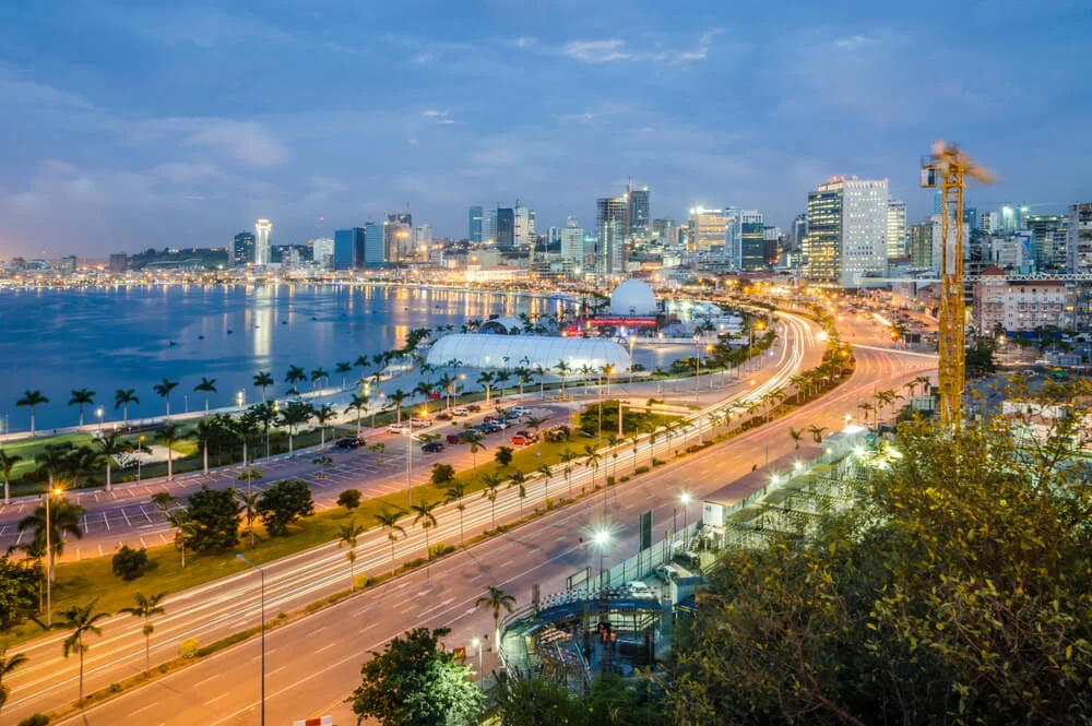 Skyline Of Capital City Luanda Of Angola