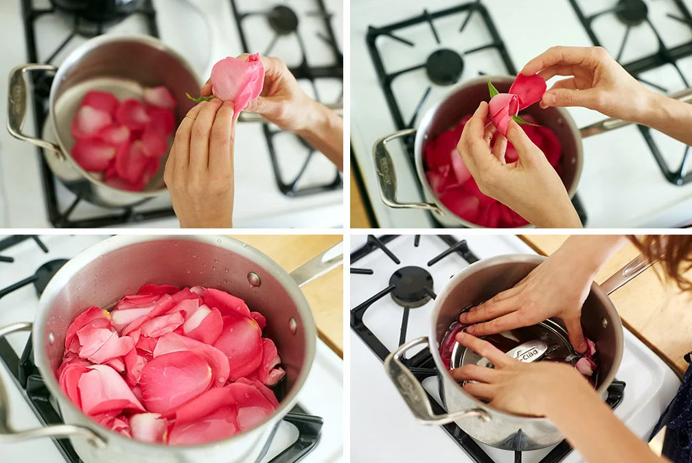 Rose water making